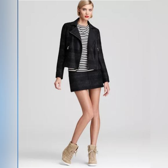 Marc by Marc Jacobs Oda Mae Stripe Wool Jacket - Picture 2 of 15